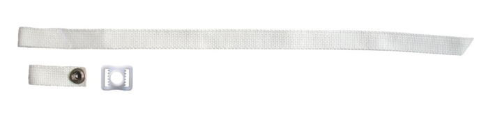 Chin Strap 3 Pc Kit  White - Image 2