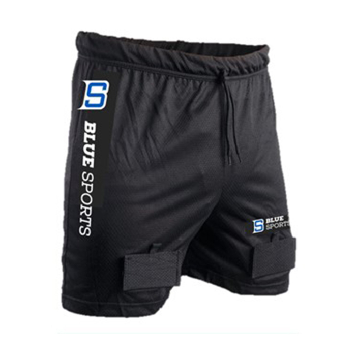 Blue Sports Mesh Short With Cup