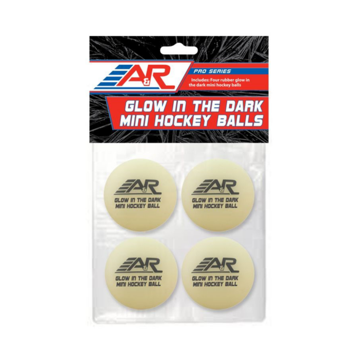 Glow In The Dark Street Hockey Ball - 4 Pack