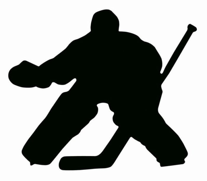 Magnet Goalie Player - Black Silhouette